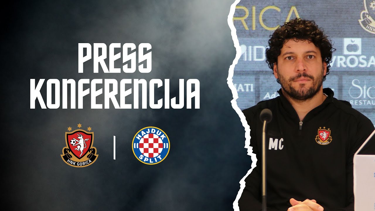 Press konferencija ∣ Trener Mario Carević i igrač Ante Kavelj uoči Hajduka