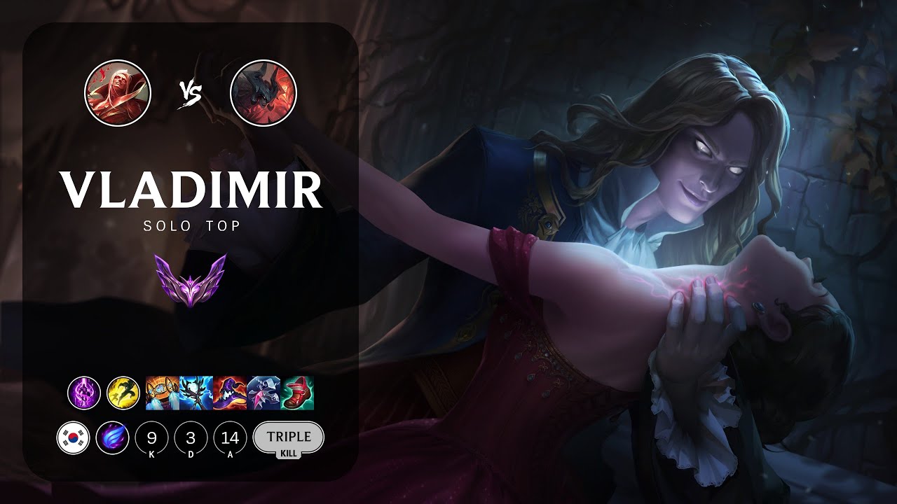 Vladimir Top vs Aatrox - KR Master Patch 14.1