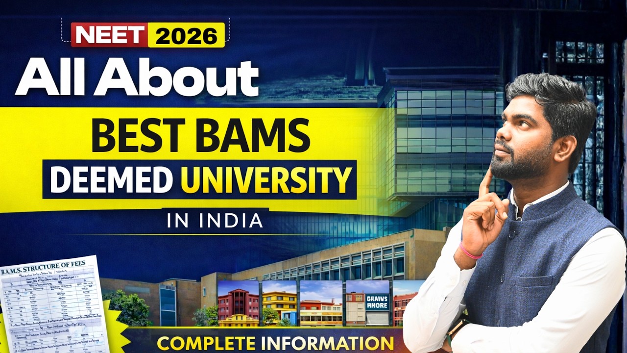 Top BAMS Deemed Universities in India 2026 | Fees, Cutoff & AYUSH Counselling Guide