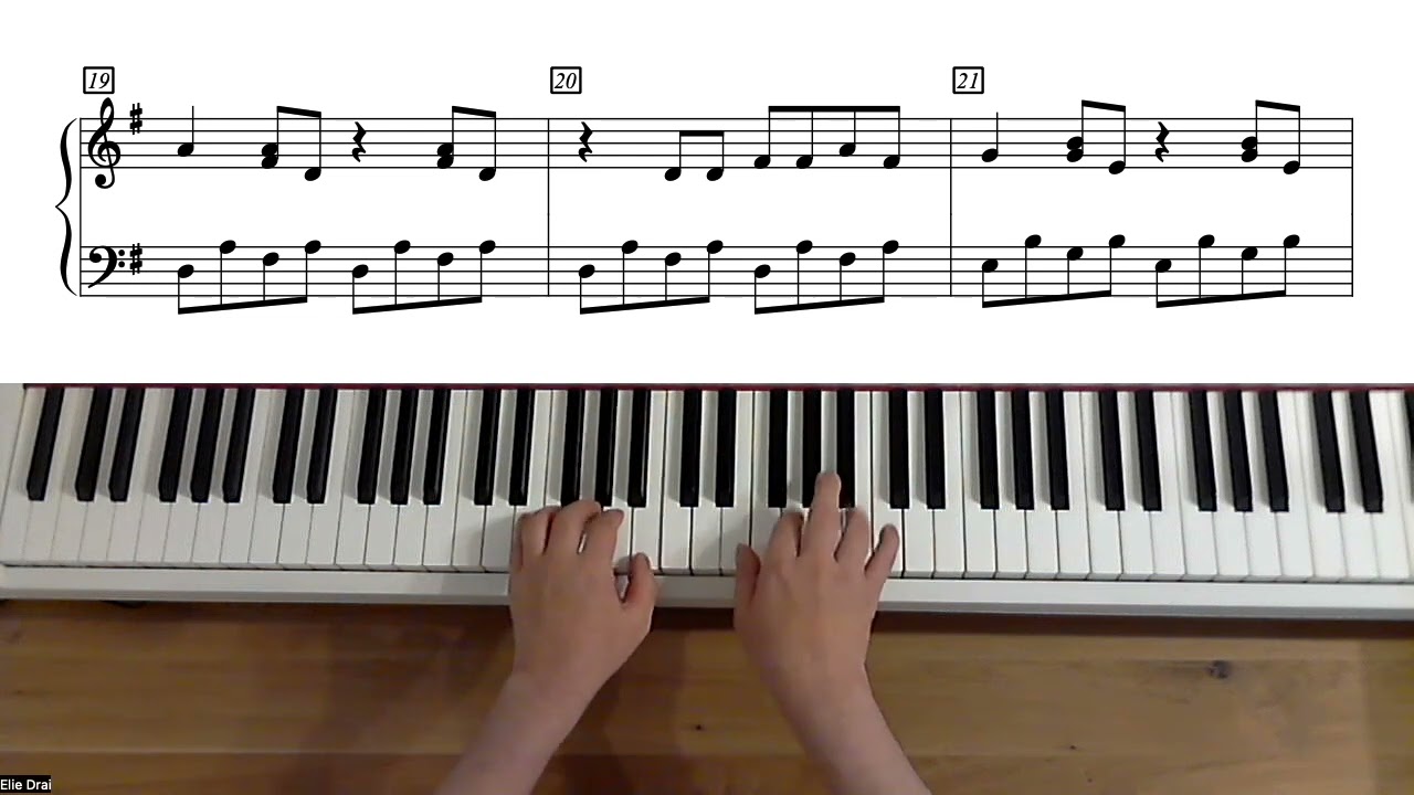 Simon and Garfunkel - Sound of silence - Niveau D&eacute;butant - Piano (avec partition)