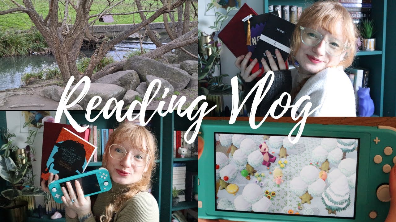 Animal Crossing with a little bit of reading in this weekly vlog - Readingnymph - booktube