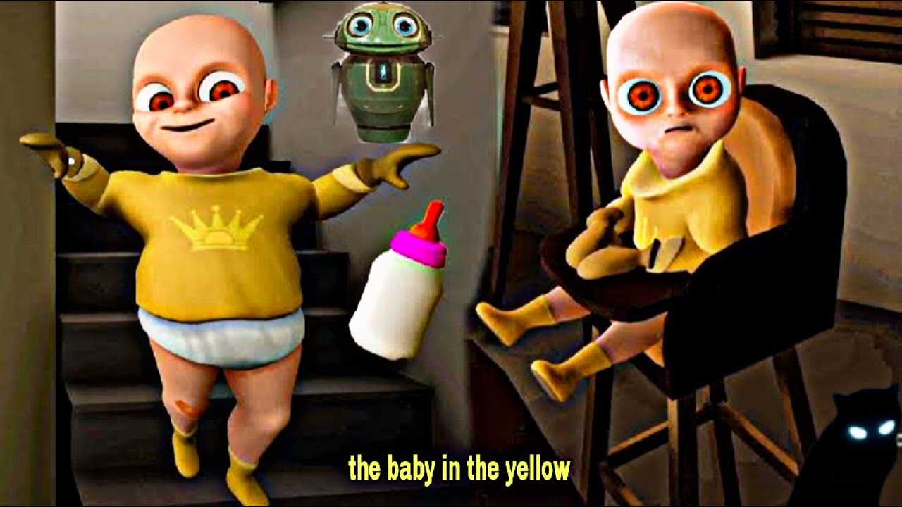 لعبة البيبي الملبوس التحديث الجديد l الروبوت المضحك ساعدنا l لعبة البيبي المسكون baby in yellow
