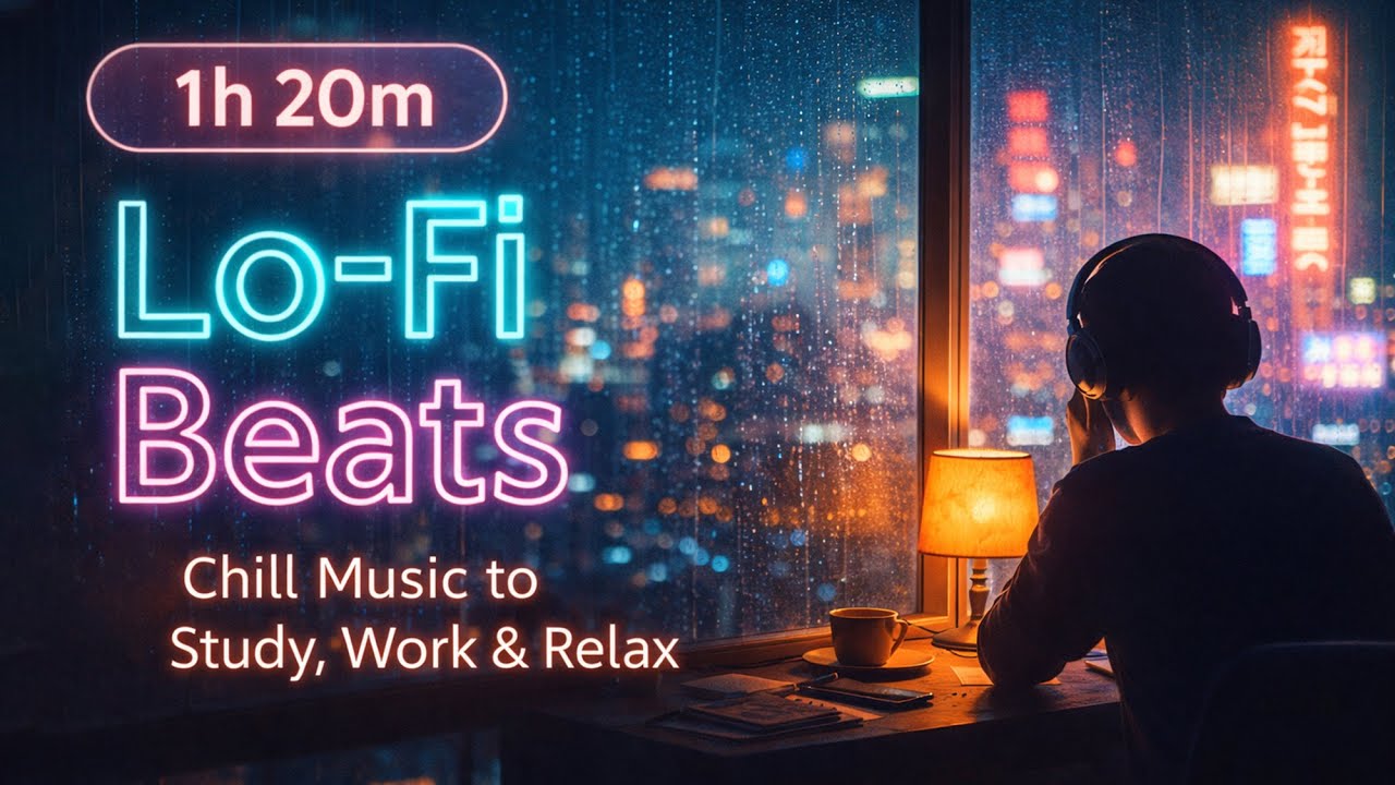 1 Hour 20 Minutes Lo-Fi Beats  Chill Music to Study, Work & Relax