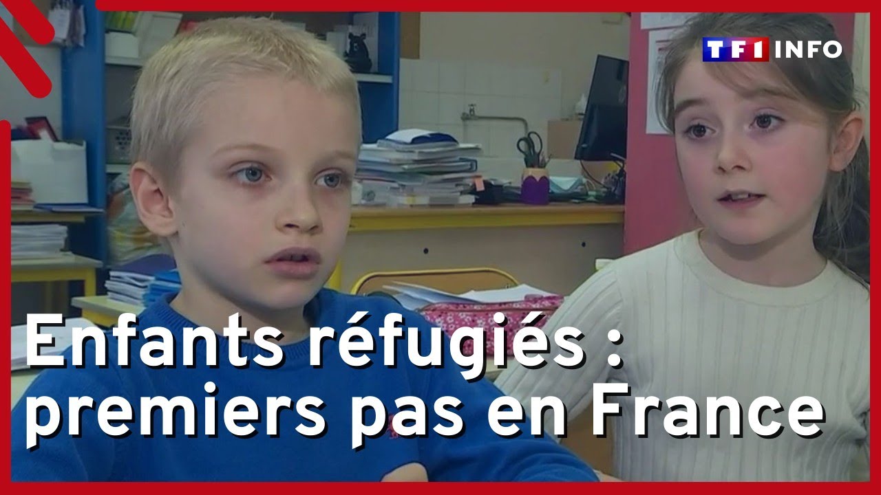 Enfants réfugiés Ukrainiens, leurs premiers pas en France