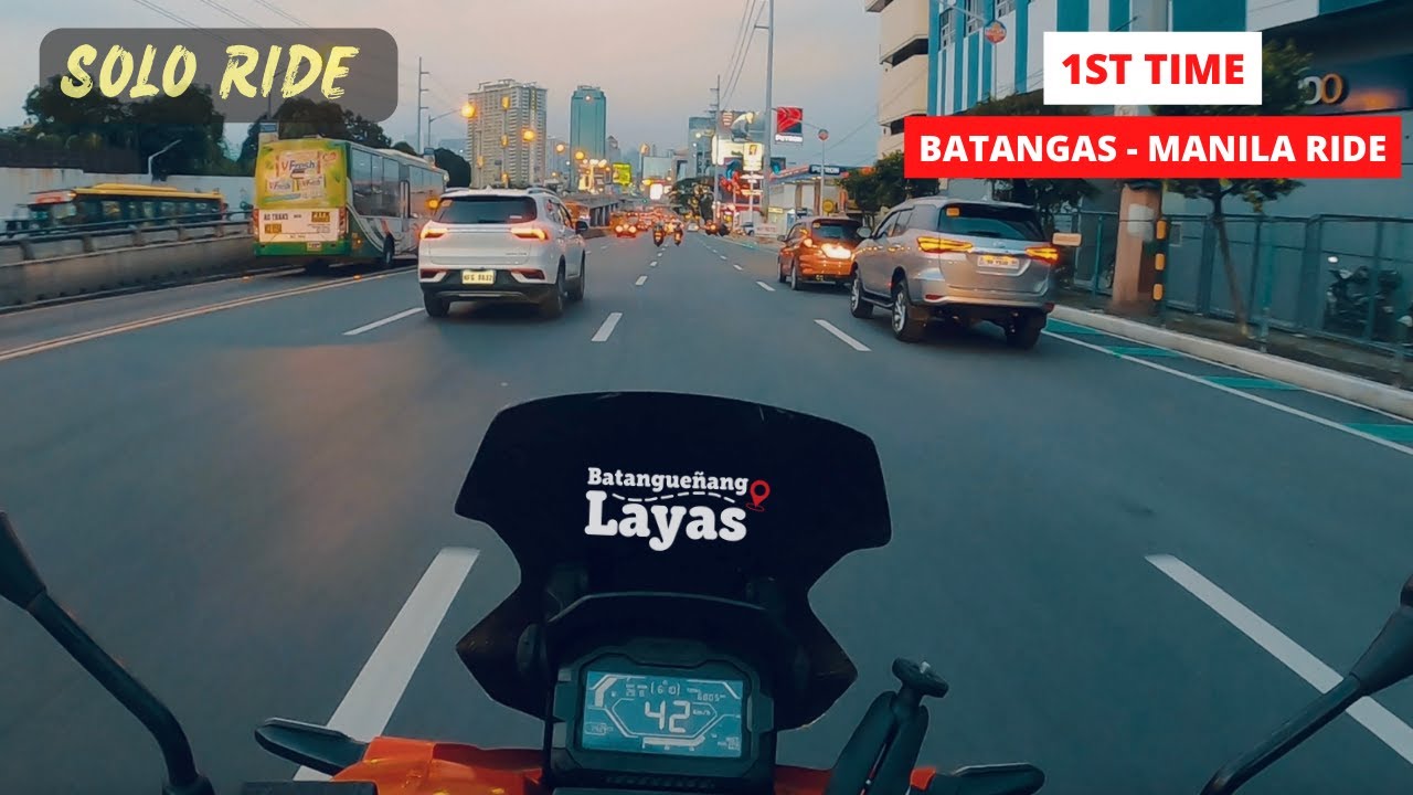 1st time ride Batangas to Manila #honda #adv150 | Motorcycle riding POV