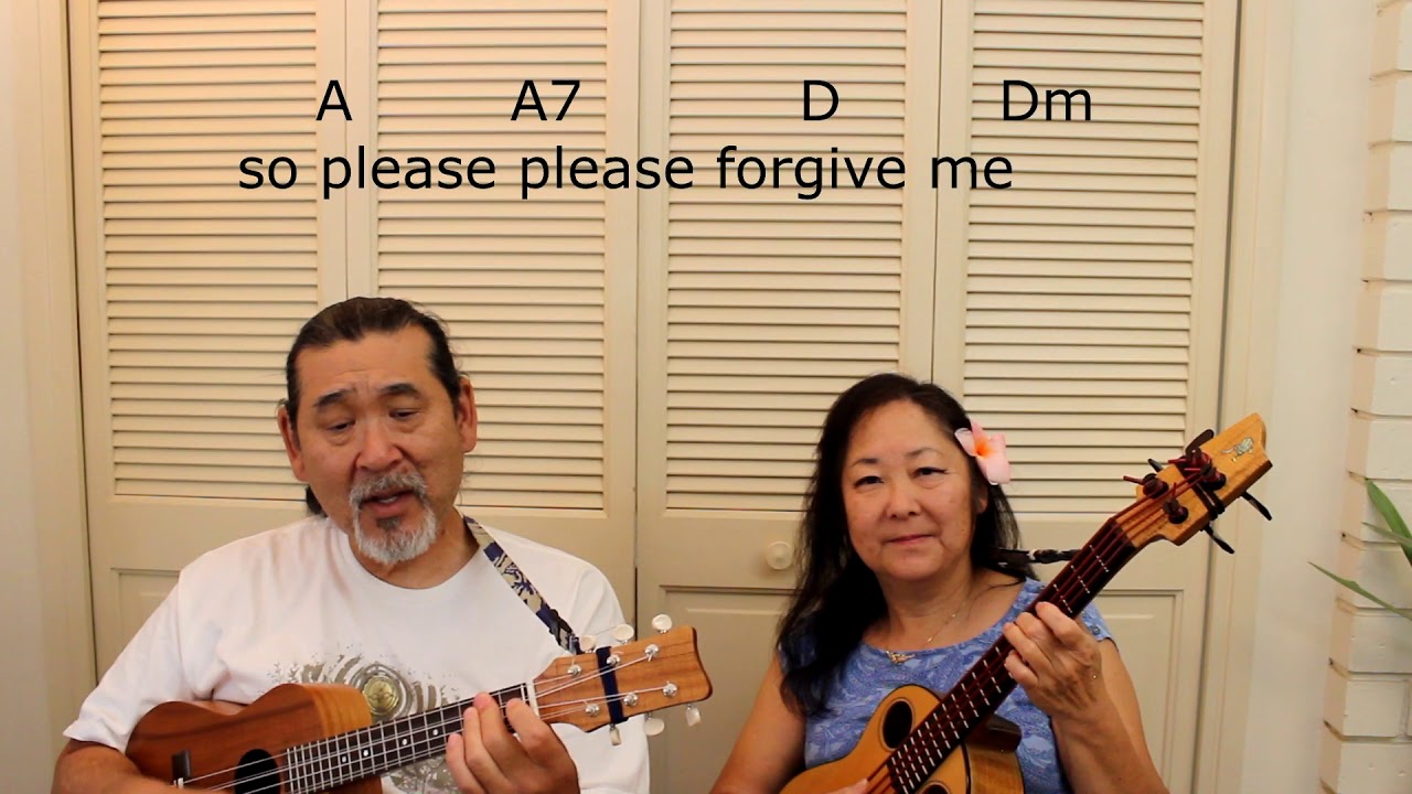 Blue Darling - Ukulele Play Along - with Lyrics and Chords On Screen