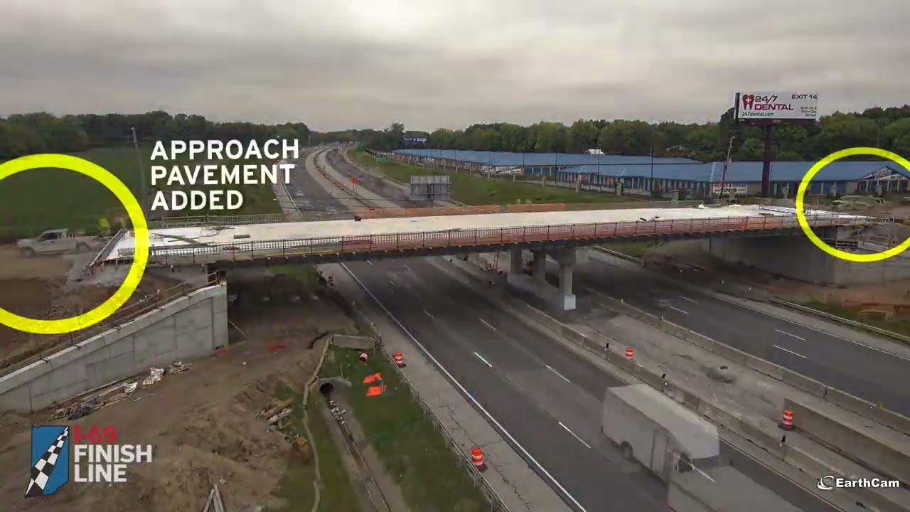 I-465 overpass replacement time lapse
