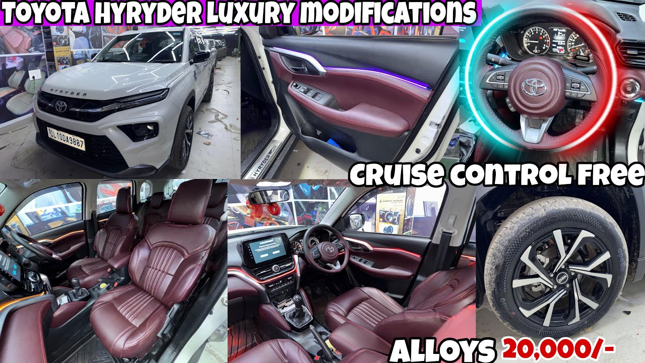 Toyota Hyryder modification ✅ Alloys only ₹15,000/- 😱Cruise Control Free 👍