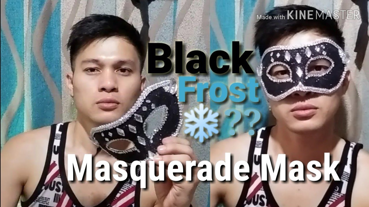 DIY Black Frost Masquerade Mask? Simple Mask - Easy to make | Denmark  Guadalquiver