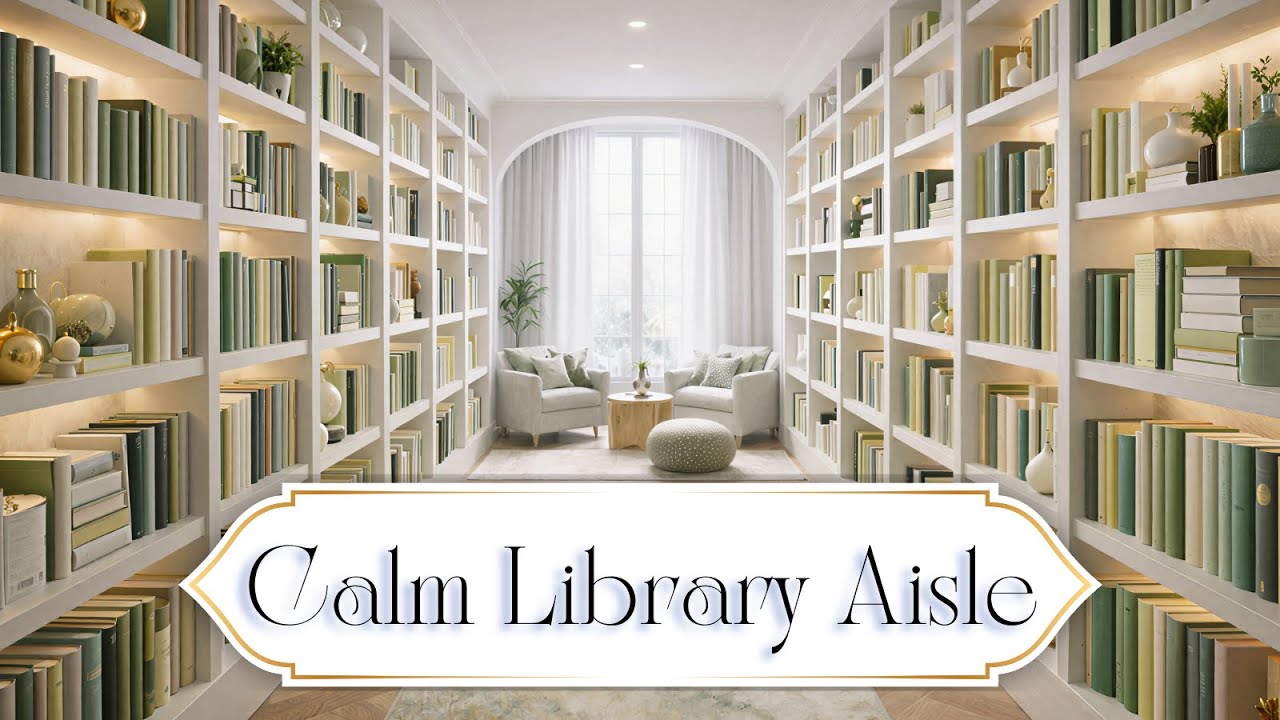 4 Hours of Calm Focus 📚 Luxury Library Ambience for Deep Work, Reading & Studying