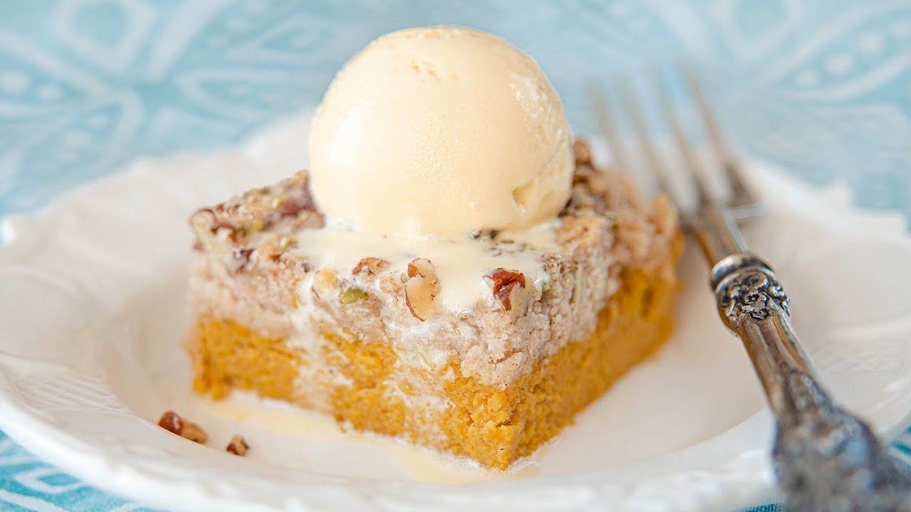 Всё смешиваем и пирог готов! Быстрый насыпной ТЫКВЕННЫЙ ПИРОГ | Pumpkin Dump Cake