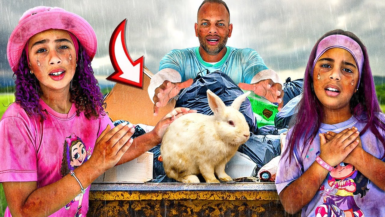 ADOTEI UM COELHO QUE FOI ABANDONADO NO LIXO 