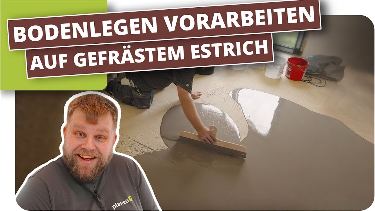 Fußbodenheizung nachträglich gefräst - Vorarbeiten fürs Boden verlegen
