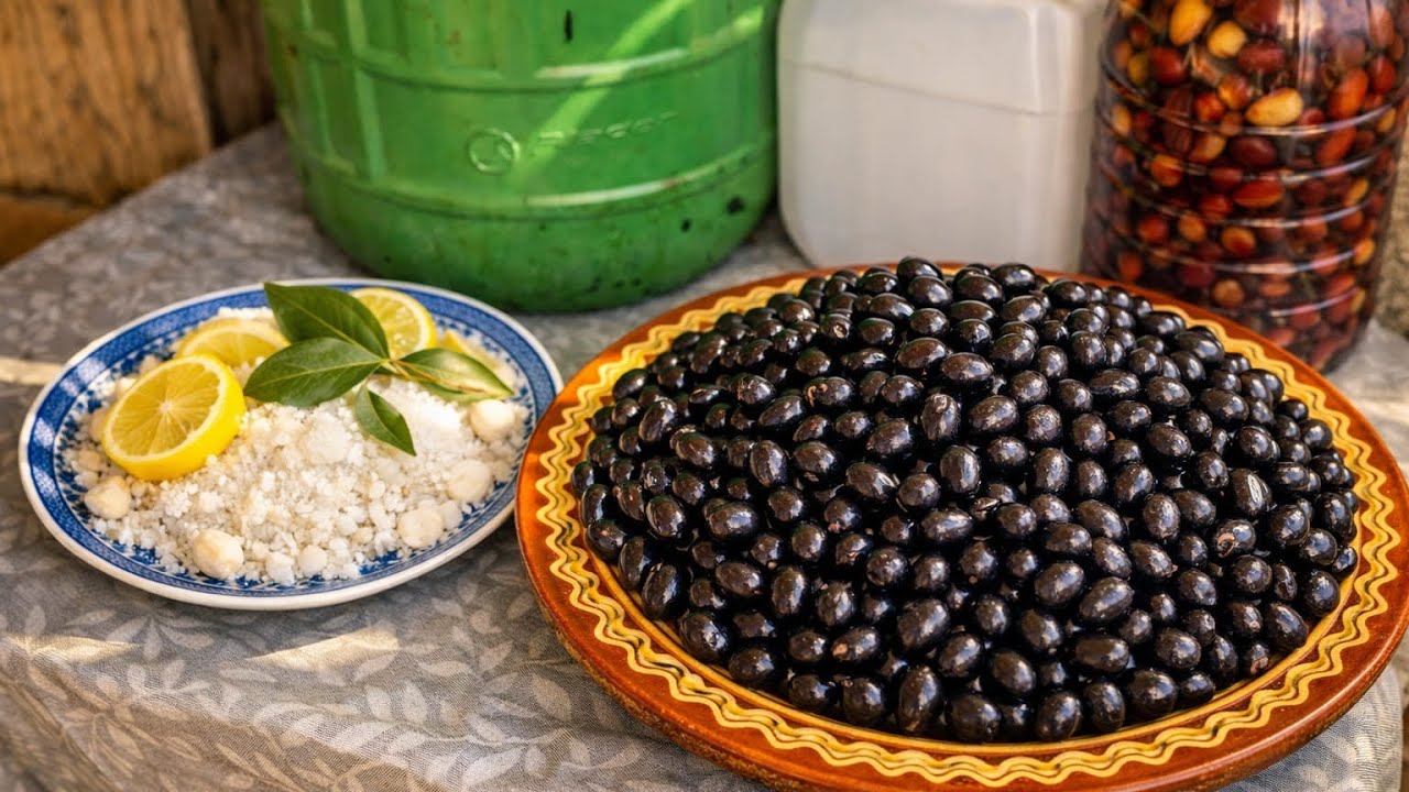 طريق ترقيد زيتون لأسود في المنزل سهلا وسريع غدي يبقى معك اكتر من سنتين 