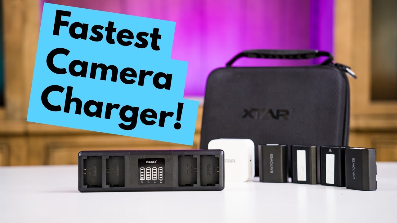 The Fastest QUAD charger for your camera!  The XTAR SN4!