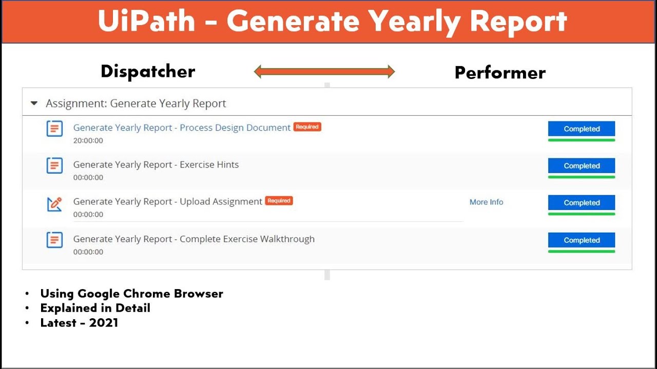 GENERATE YEARLY REPORT | UiPath 2021 [Complete and Explained in Detail]