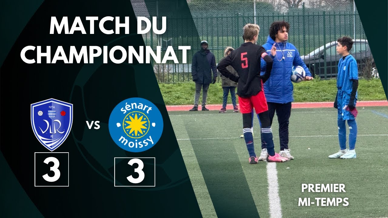 VAUX LE PÉNIL Vs SENART MOISSY , U14 , MATCH DU CHAMPIONNAT, PREMIER MI-TEMPS, STADE VAU LE PENIL .