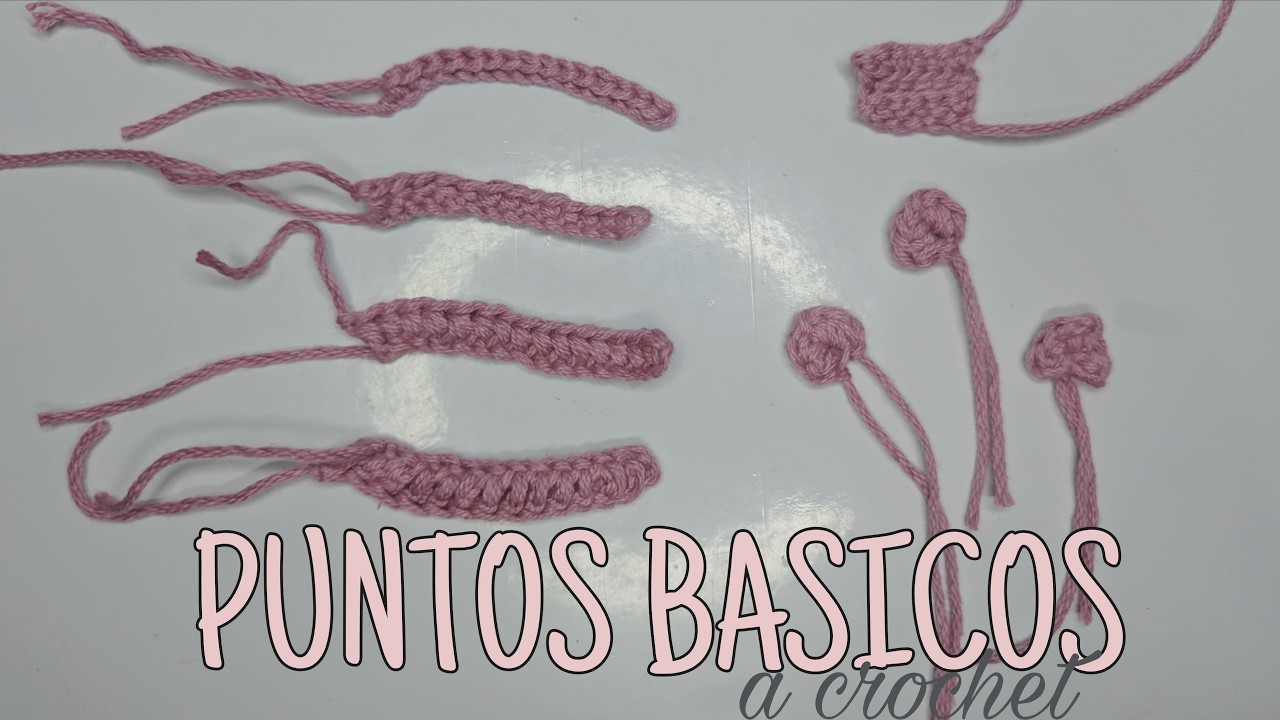 Puntos basicos a crochet /Teoria basica de crochet/Abreviaturas, puntos y anillo magico| Little Hope