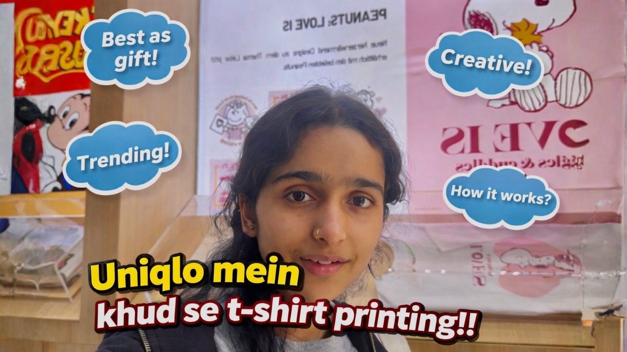 Uniqlo mein khud se T-Shirt Printing!! 👕✨ DIY T-Shirt |