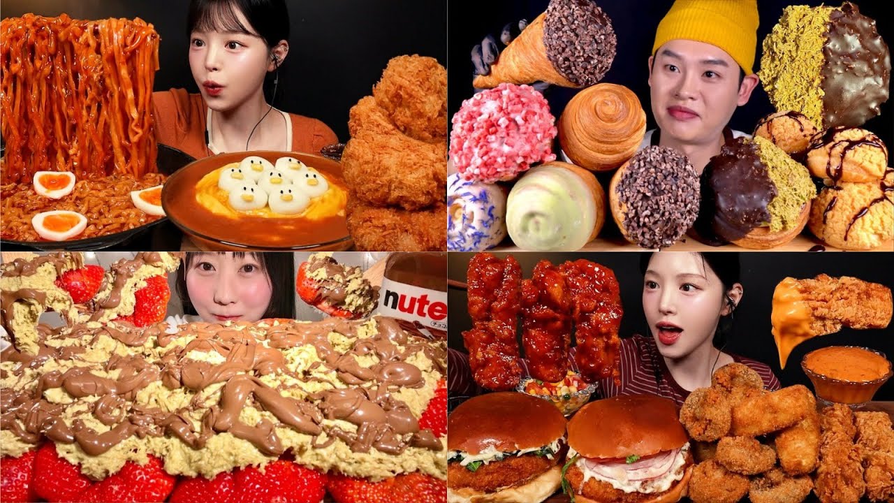 MOST SATISFYING MUKBANG EVER 🤤🔥 | SPICY RAMEN, GOLDEN FRIED CHICKEN & EXTREME DESSERT FEAST