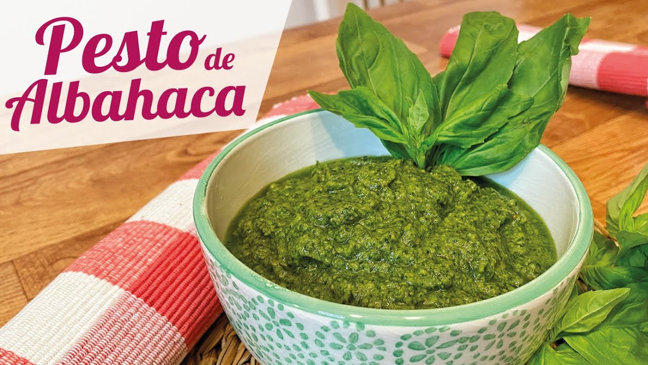 PESTO DE ALBAHACA CASERO con piñones | Receta PESTO CASERO PARA PASTA