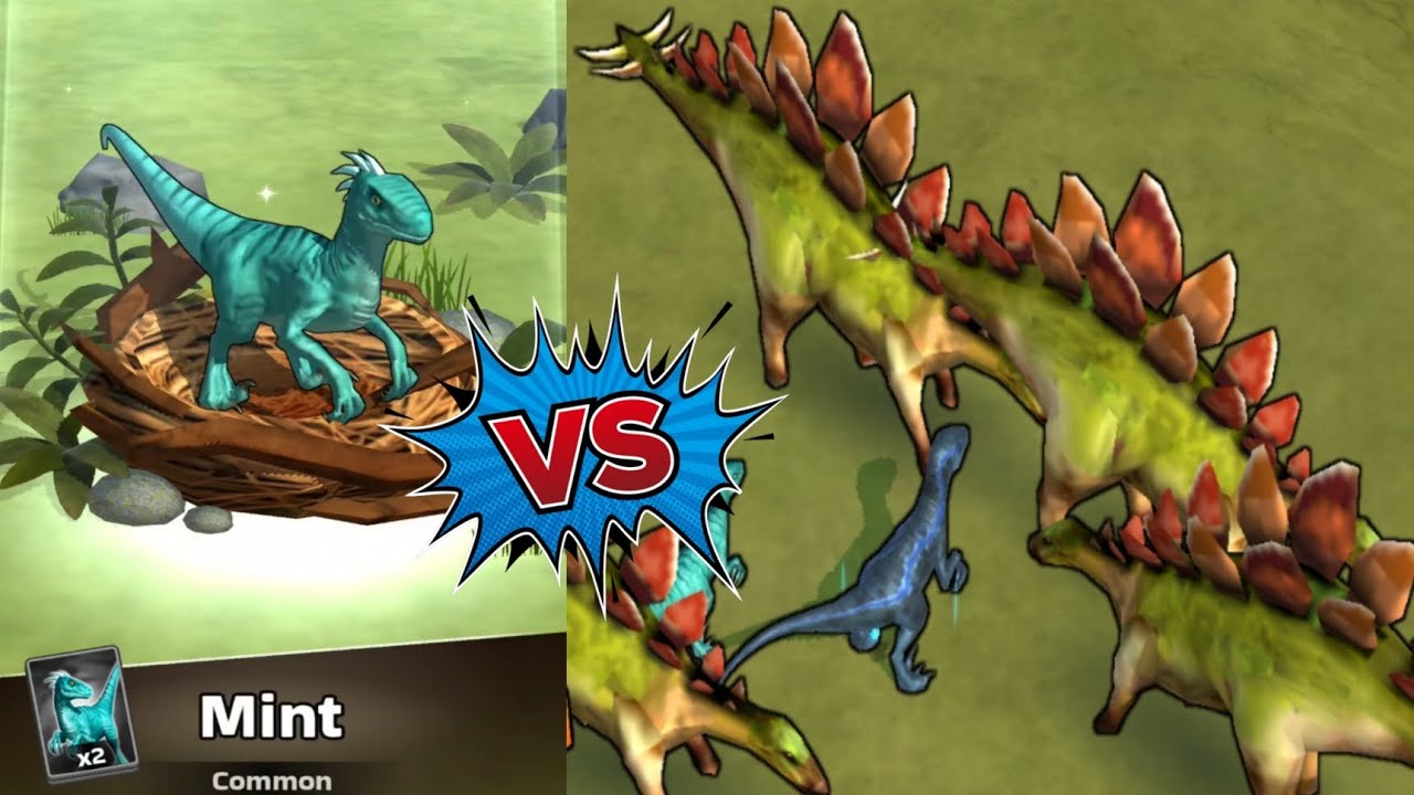 Max Level Mint Dinosaur Monster To Stegosaurus Dinosaur Full Upgrade Fight Gameplay Walkthrough #1