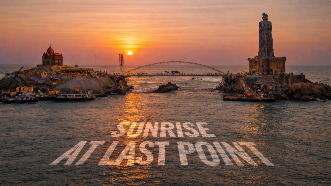 India’s Last Point – Kanyakumari in One Day | Sunrise, 3 Seas & Glass Bridge