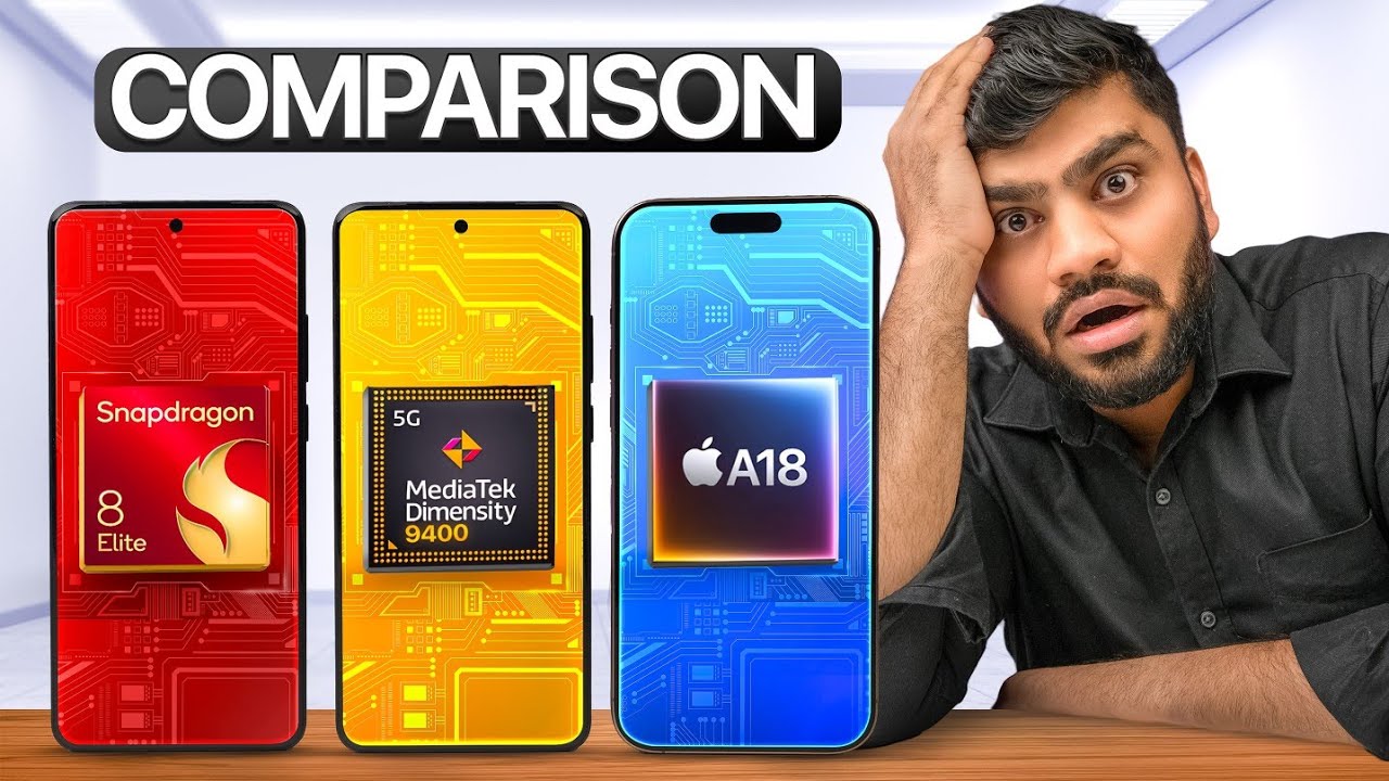 Most Powerful Flagship Processor - A18 Pro vs SD 8 Elite vs DM 9400