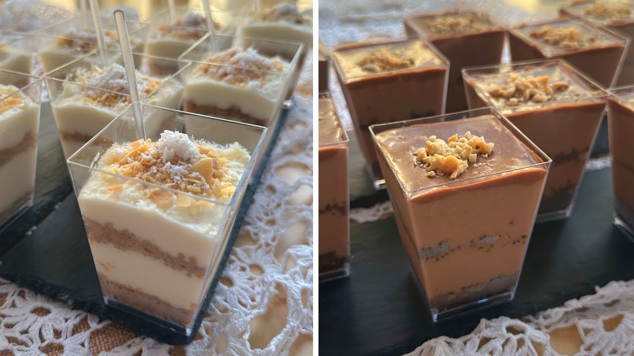 Egyszerű Raffaello és Ferrero Ízű Pohárkrémek Cukormentesen