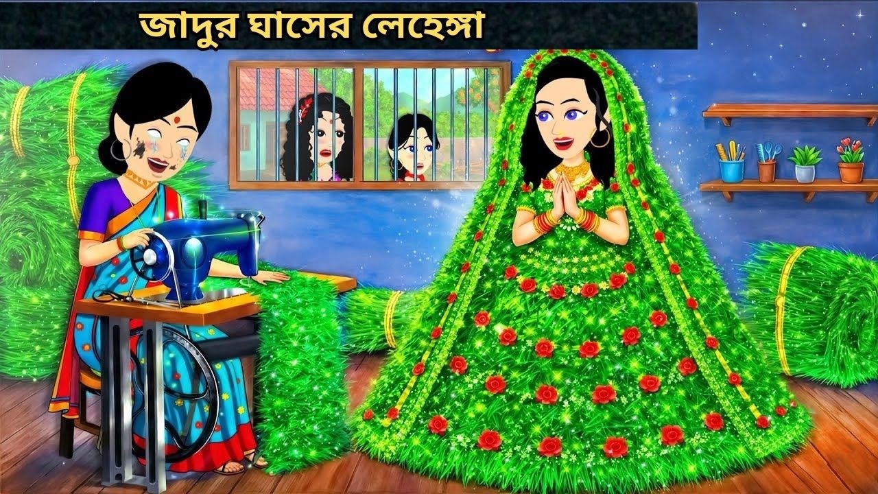 জাদুর ঘাসের লেহেঙ্গা | Jadur Golpo | Thakurmar Jhuli | Rupkothar Golpo | Bangla Cartoon