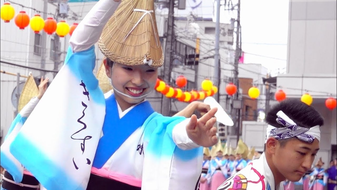 素晴らしい「菊水連」徳島阿波おどり2017@よんでん広場