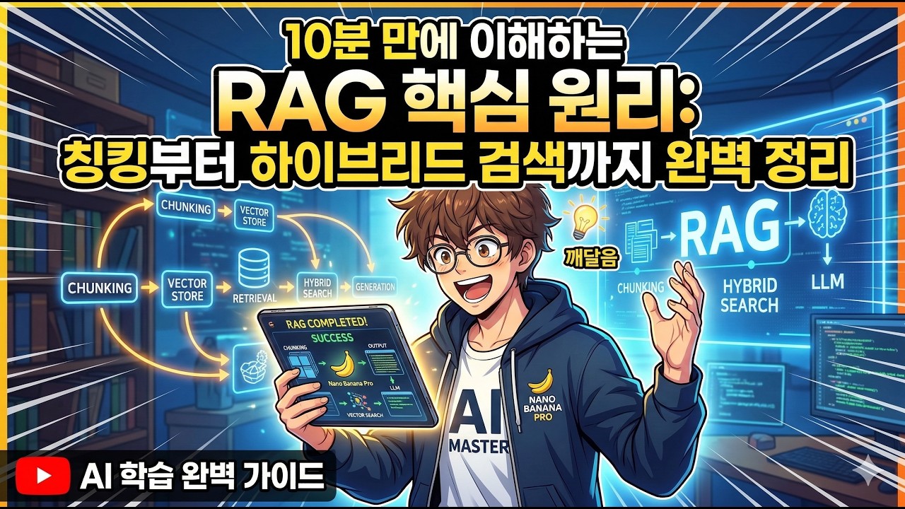 10분 만에 이해하는 RAG 핵심 원리: 칭킹부터 하이브리드 검색까지 정리