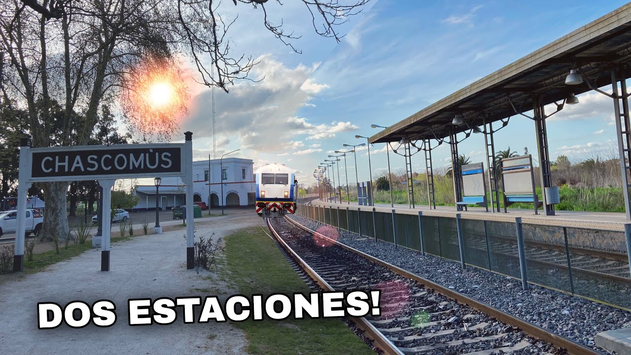 Las DOS ESTACIONES de CHASCOMUS 🛤️ #trenesargentinos #linearoca 