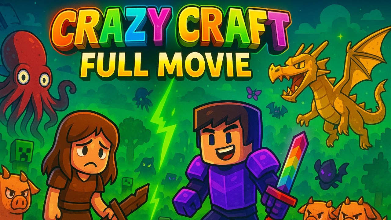 Crazy Craft 2025 Full Movie – OP Loot, Bosses & Dimensions!
