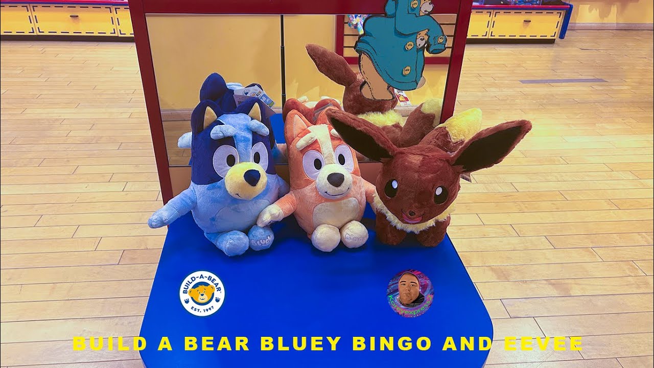 Build A Bear Bluey Bingo And EEVEE