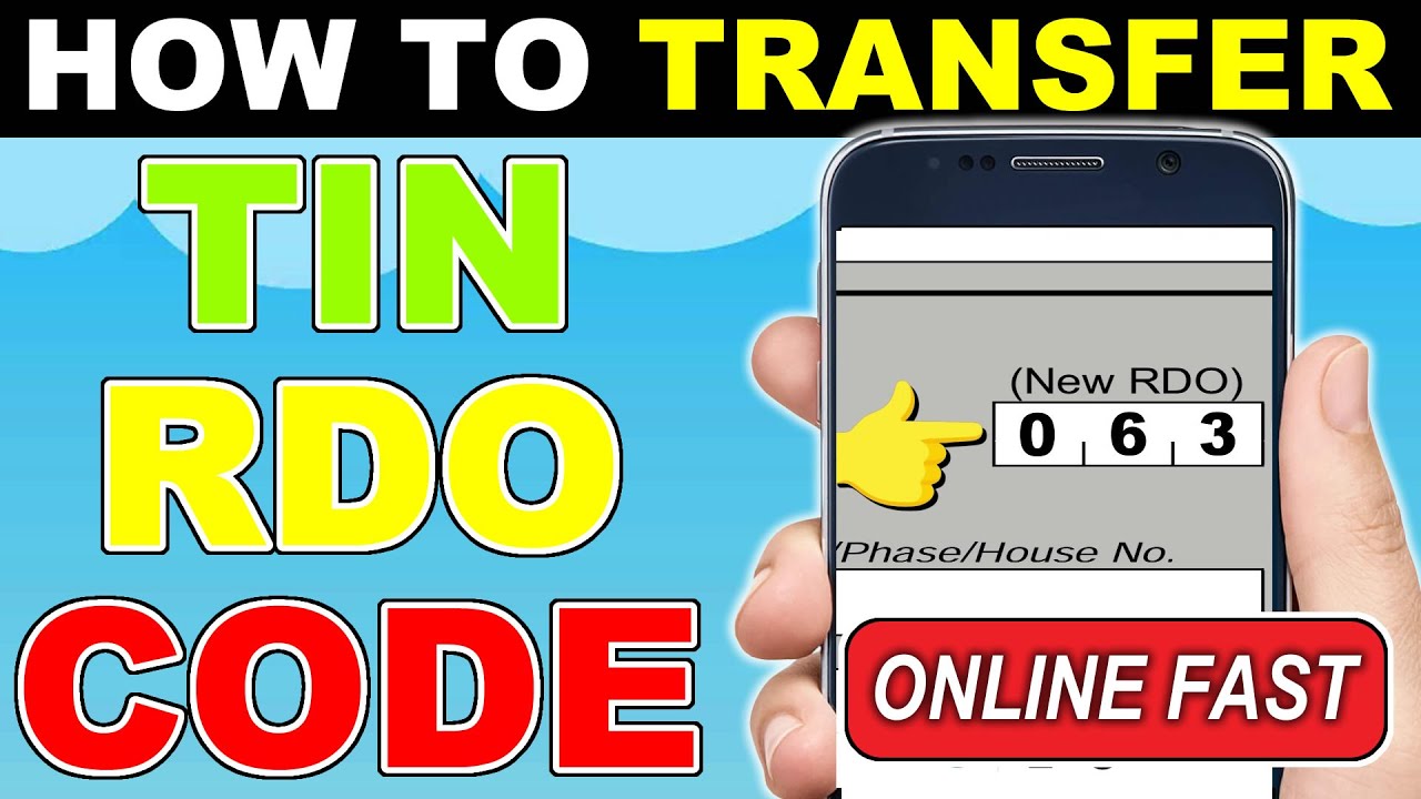 TIN RDO Transfer Online: How to transfer BIR RDO Code using Email 2024