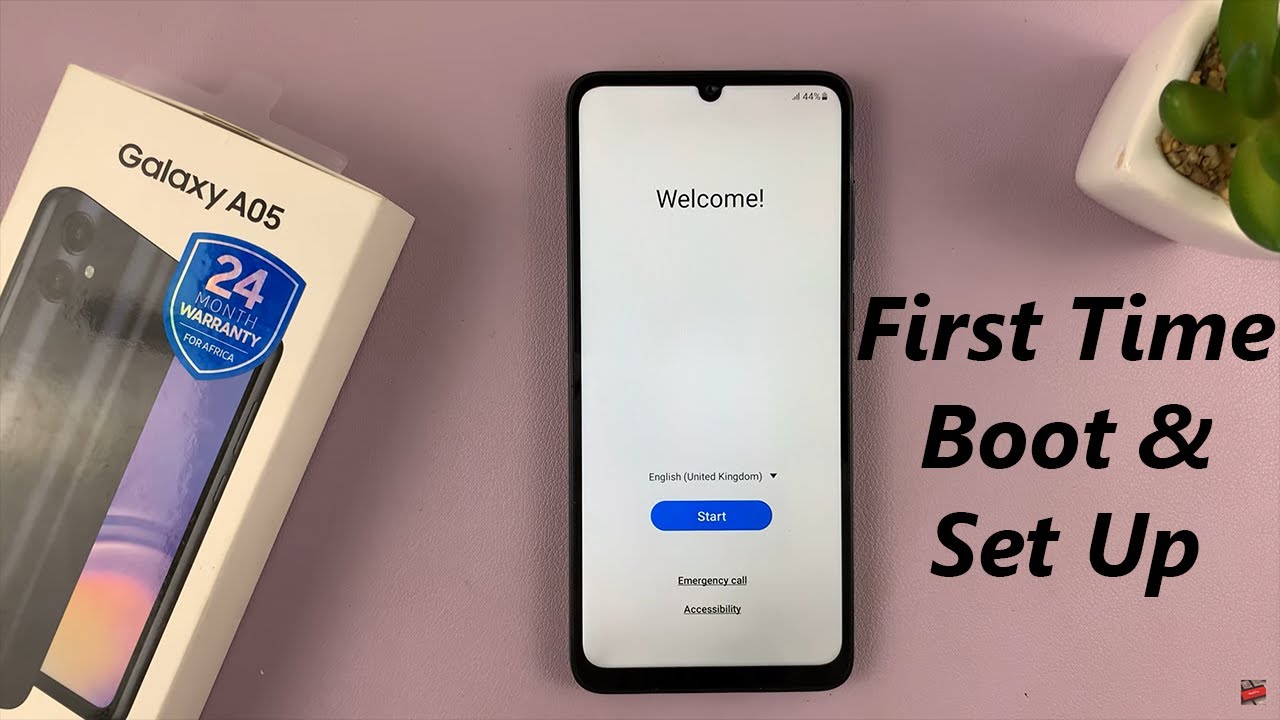 Первая загрузка и настройка Samsung Galaxy A05