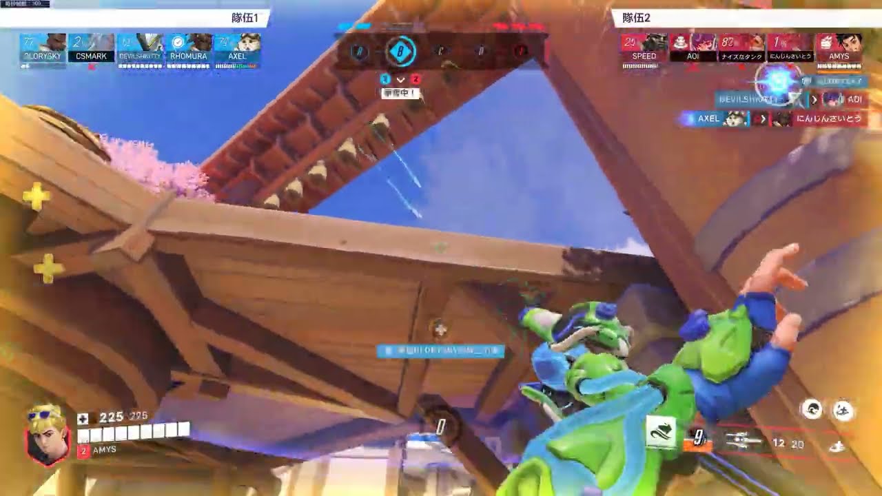 Overwatch 2 Dodging Bullets with different heroes