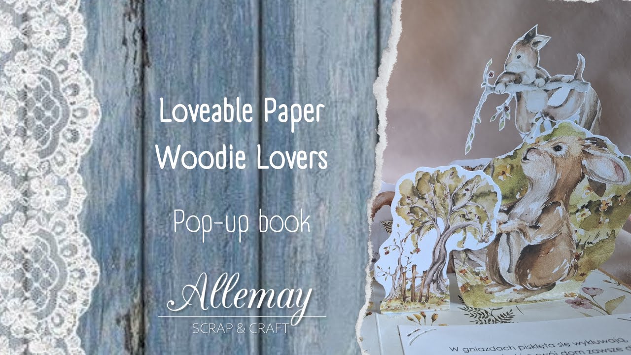 Book with Pop-up elements, #loveablepaper, #woodielovers, #scrapbooking , #popupcard