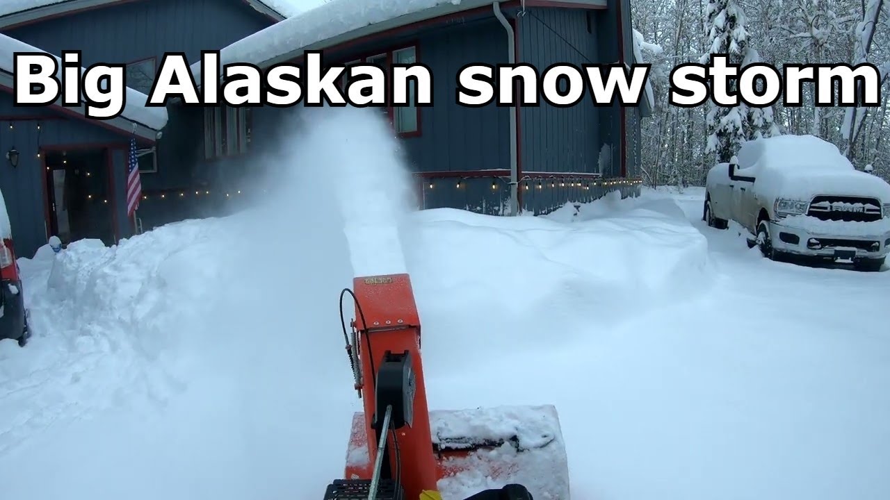 Relax with 1 Hour of Mesmerizing Snow Blowing in Anchorage, Alaska!