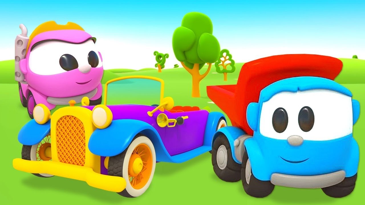 O que Leia e Léo, o caminhão, estão procurando no ferro-velho de carros? 🚛 Desenho animado infantil
