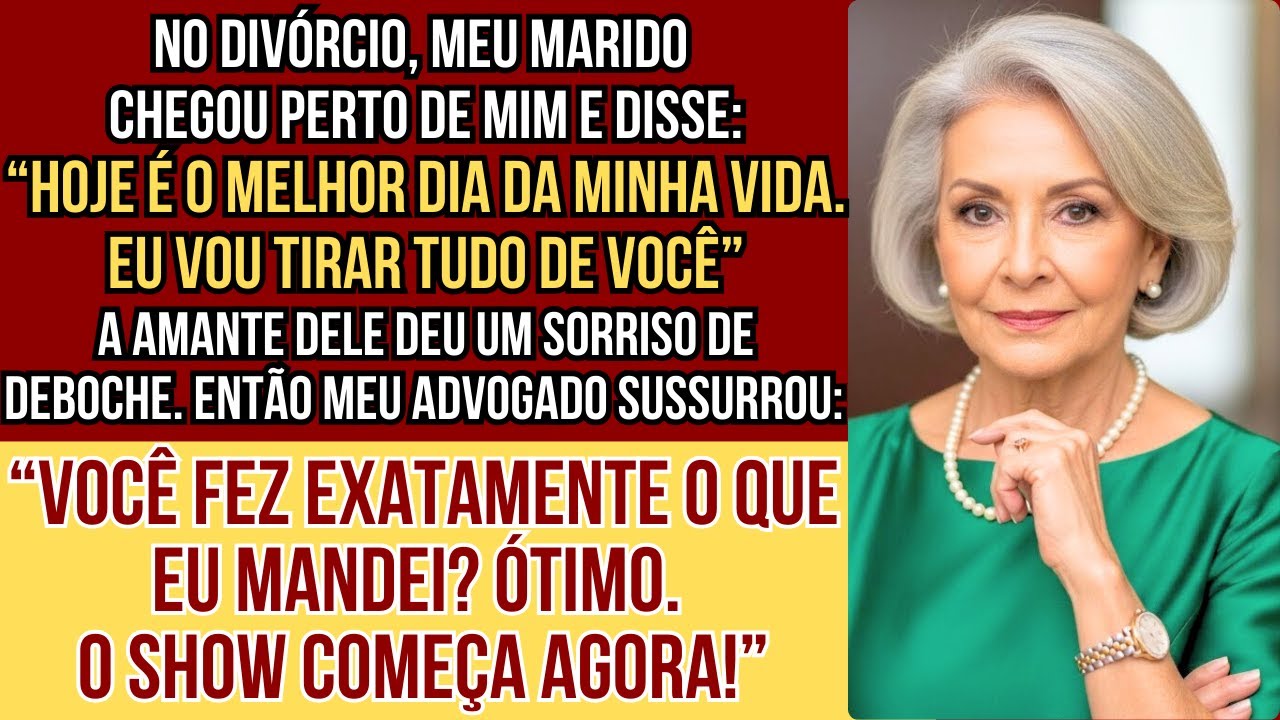 No dia em que assinei o divórcio, meu marido e a amante me humilharam, mas aquilo virou o pior ...