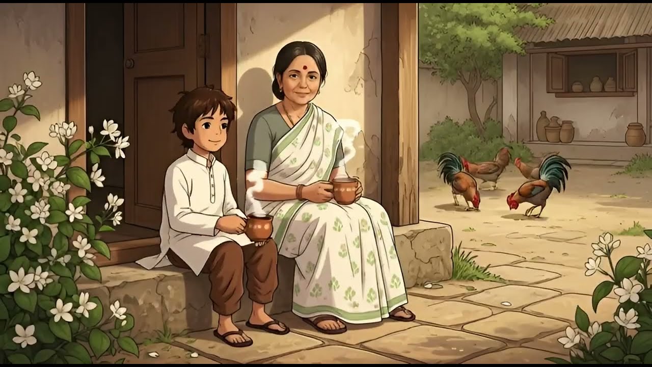 A Calm Summer Evening in the Village | Relaxing Bedtime Story.#VillageLife#SlowLiving#BedtimeStory