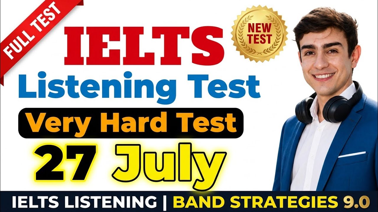 IELTS Listening practice Test with answers | 27 July 2026|