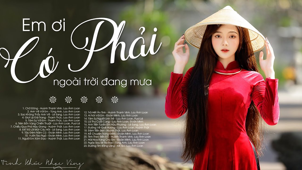 Em ơi có phải ngoài trời đang mưa - LK bolero nhạc vàng song ca hay tê dại con tim