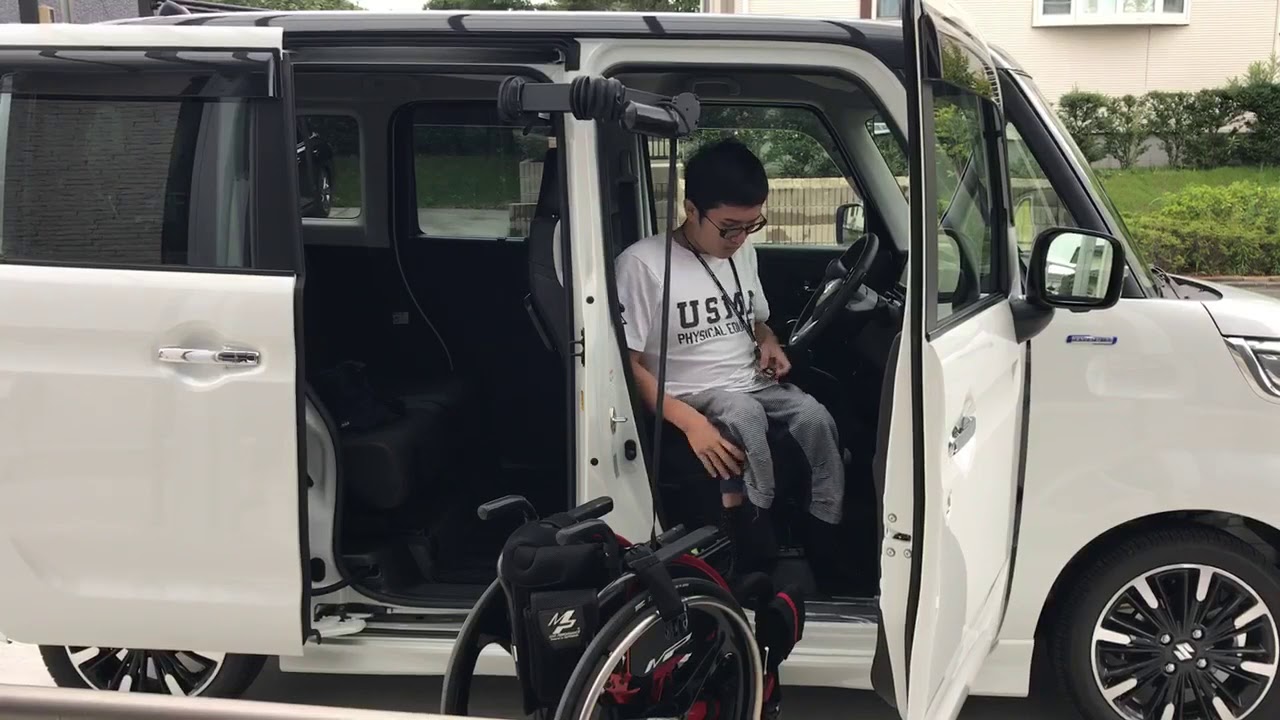 福祉車両改造　車いす積込み/車いす収納　スズキスペーシアカスタム