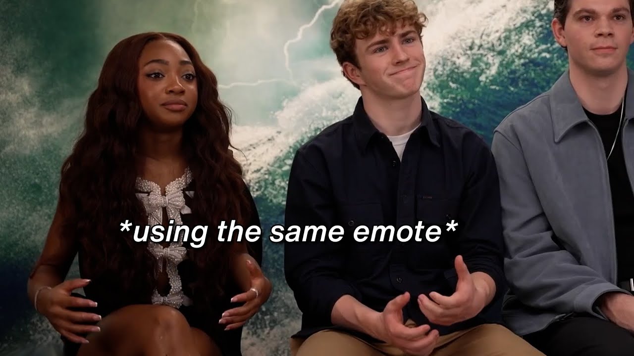 Walker Scobell and Leah Jeffries teasing each other like siblings for 5 minutes