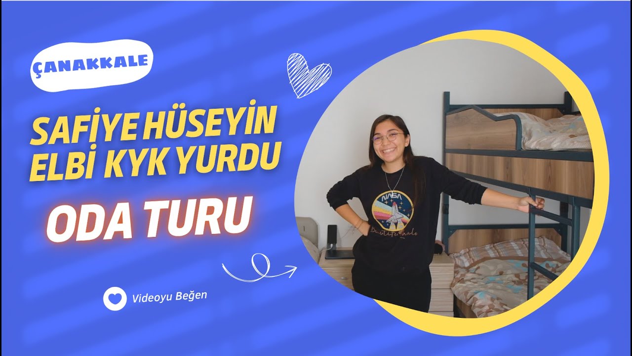 Çanakkale Safiye Hüseyin  Elbi KYK yurt oda turu