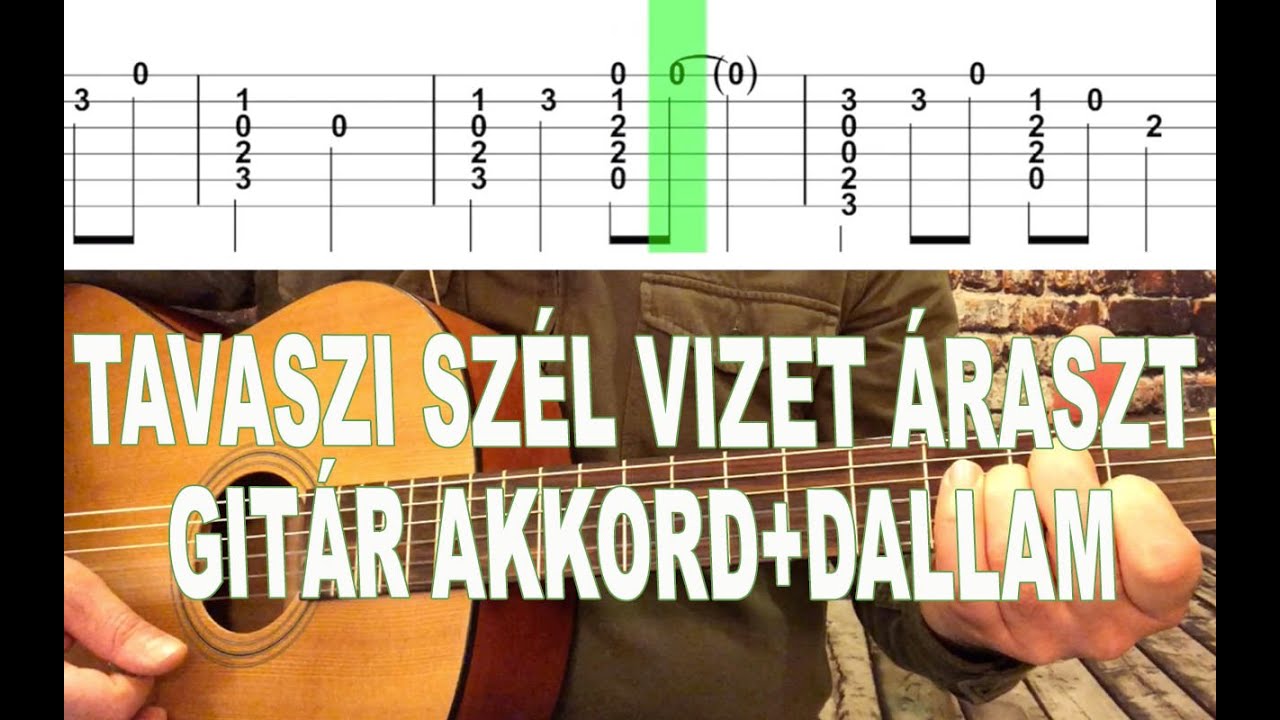 Tavaszi Szél Vizet Áraszt GITÁR AKKORD + DALLAM | gitarsuli.com