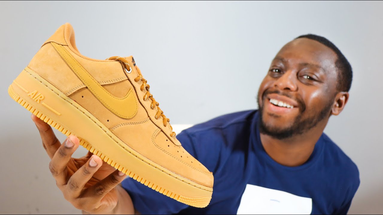 Обзор кроссовок Nike Air Force 1 WB Flax Wheat Gum Brown On Feet QuickSchopes 239 Schopes CJ9179 200